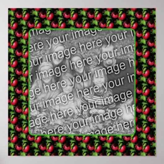 McIntosh Apples Naturrahmen kreieren Ihr eigenes F Poster (Vorne)