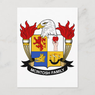 McIntosh-Familienwappen Postkarte