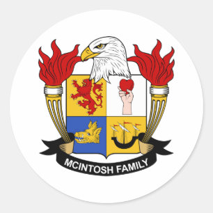 McIntosh-Familienwappen Runder Aufkleber