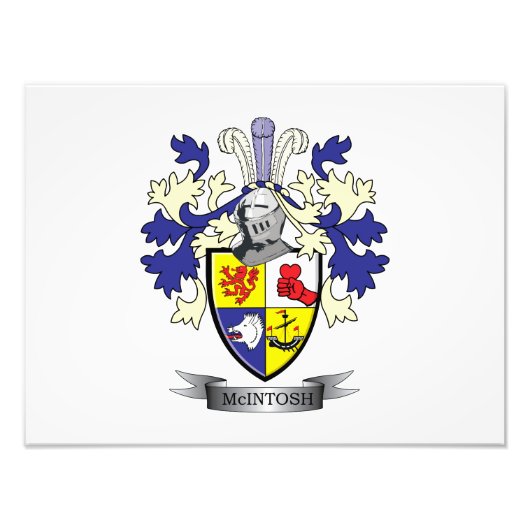 McIntosh Family Crest Coat of Arms Fotodruck (Vorne)