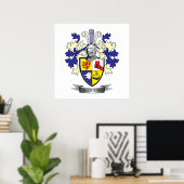 McIntosh Family Crest Coat of Arms Poster (Heimbüro)