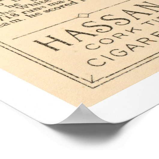 McIntyre bei Bat White Sox Baseball 1912 Poster (Ecke)