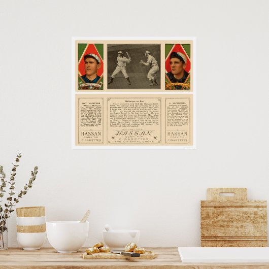 McIntyre bei Bat White Sox Baseball 1912 Poster (Küche)