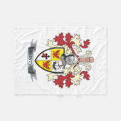 McIntyre Familienwappen-Wappen Fleecedecke (Vorderseite (Horizontal))