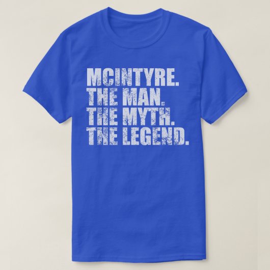 Mcintyre McIntyre Familienname Mcintyre Nachname M T-Shirt (Design vorne)