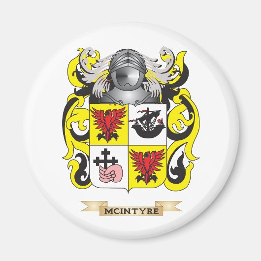 McIntyre-Wappen (Familienwappen) Magnet (Vorne)