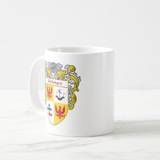 McIntyre Wappen (überzogen) Kaffeetasse (Vorderseite Links)