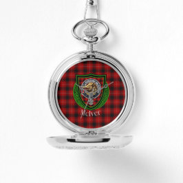 McIver Scottish Clan Tartan & Crest Armbanduhr