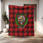 McIver Scottish Clan Tartan Crest Fleecedecke