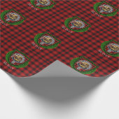 McIver Scottish Clan Tartan & Crest Geschenkpapier (Ecke)