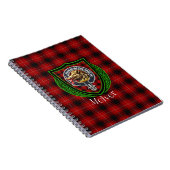 McIver Scottish Clan Tartan & Crest Notizblock (Rechte Seite)