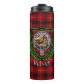 McIver Scottish Clan Tartan & Crest Thermosbecher (Vorderseite)