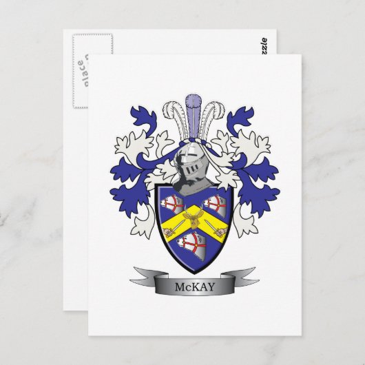 McKay-Familienwappen-Wappen Postkarte (Vorne/Hinten)