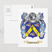 McKay-Wappen (Familienwappen) Postkarte (Vorne/Hinten)