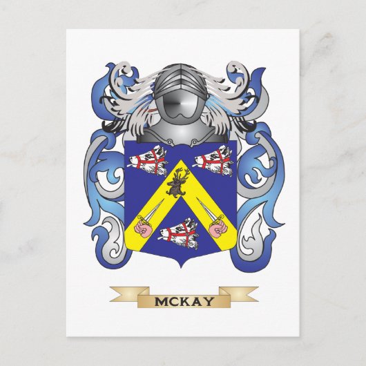 McKay-Wappen (Familienwappen) Postkarte (Vorderseite)