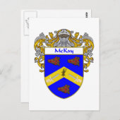 McKay-Wappen (mantled) Postkarte (Vorne/Hinten)