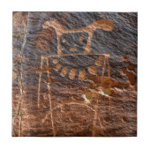 Mckee entspringt die Petroglyphe - frühlingshaft - Fliese (Vorderseite)