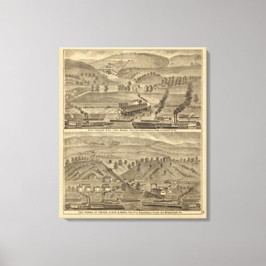 McKeesport Allegheny Landkreis, Pennsylvania Leinwanddruck (Vorderseite)