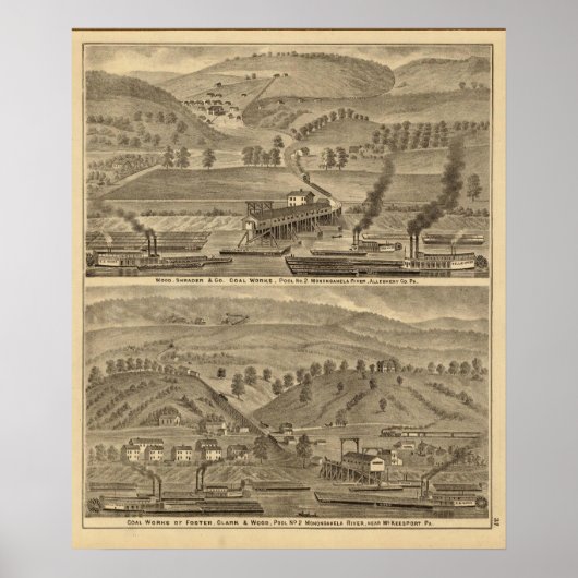 McKeesport Allegheny Landkreis, Pennsylvania Poster (Vorne)