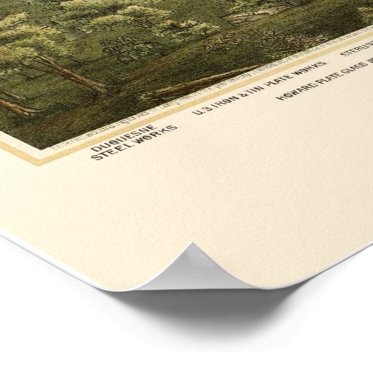 McKeesport, PA Panoramic Map - 1894 Poster (Ecke)