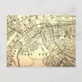 McKeesport, PA Vintag Map Postkarte (Vorderseite)