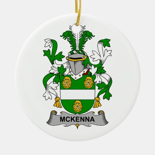 McKenna Familienwappen Keramik Ornament (Vorne)