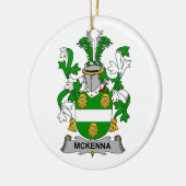 McKenna Familienwappen Keramik Ornament (Links)