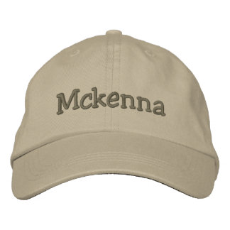 Mckenna Name bestickt Baseball Cap Khaki Bestickte Kappe