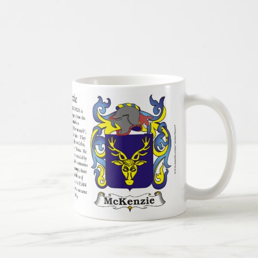 McKenzie Familien-Wappen Tasse (Rechts)
