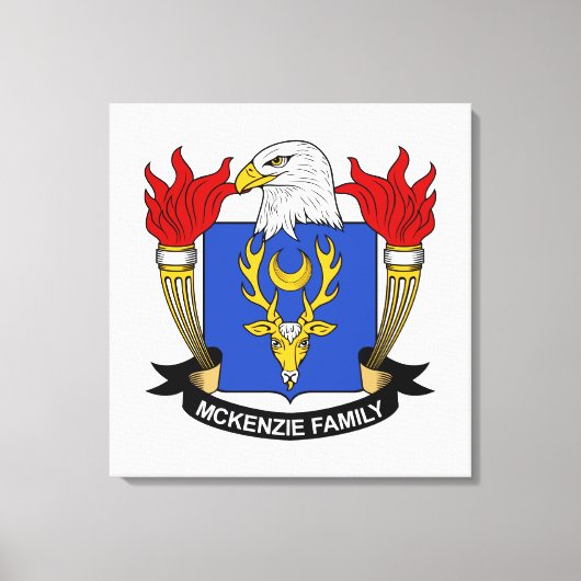 McKenzie-Familienwappen Leinwanddruck (Vorderseite)