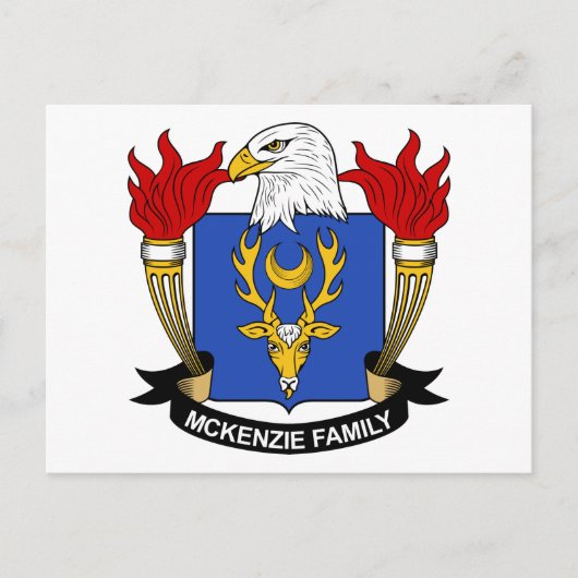 McKenzie-Familienwappen Postkarte (Vorderseite)