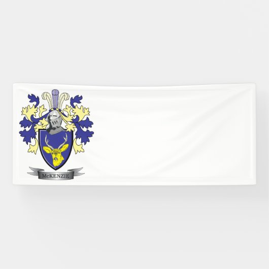 McKenzie Familienwappen-Wappen Banner (Horizontal)