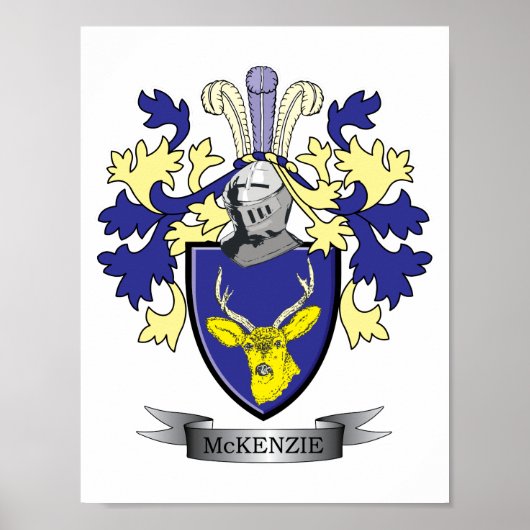McKenzie-Familienwappen-Wappen Poster (Vorne)