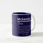 Mckenzie, Girl Personalized Name Definition Mug Zweifarbige Tasse (VorderseiteRechts)