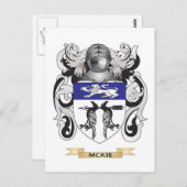 McKie-Wappen (Familienwappen) Postkarte (Vorne/Hinten)