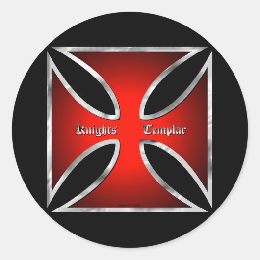 McKimTemplarPattee-Sticker Runder Aufkleber (Vorderseite)