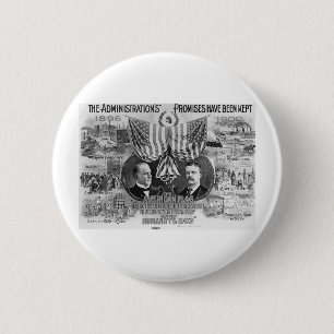 McKinley 1900 - Teddy Roosevelt Button