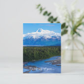 McKinley Alaska Postkarte (Stehend Vorderseite)