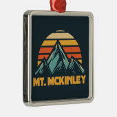 McKinley Alaska Retro Turquoise Ornament Aus Metall (Rechts)