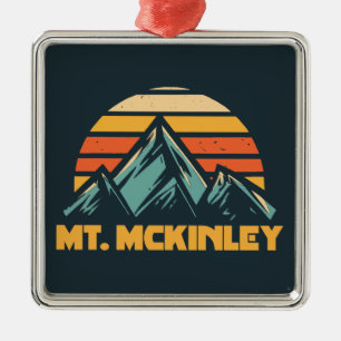 McKinley Alaska Retro Turquoise Ornament Aus Metall