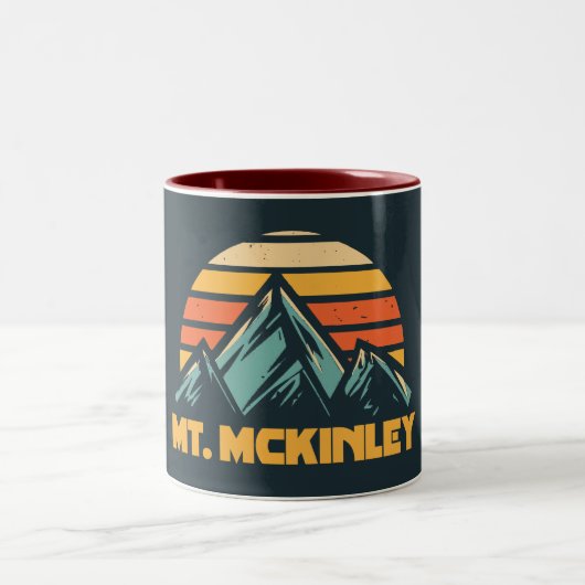 McKinley Alaska Retro Turquoise Zweifarbige Tasse (Mittel)