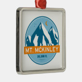 McKinley Alaska Stars Moon Ornament Aus Metall (Rechts)