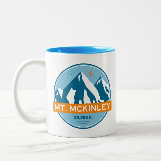 McKinley Alaska Stars Moon Zweifarbige Tasse (Links)