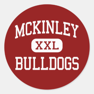 McKinley - Bulldogs - High School - Canton Ohio Runder Aufkleber