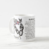 McKinley-Familien-Wappen Tasse (Vorderseite Links)