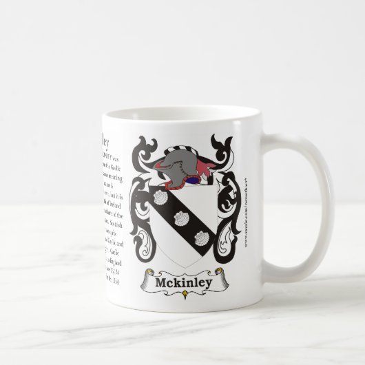 McKinley-Familien-Wappen Tasse (Rechts)