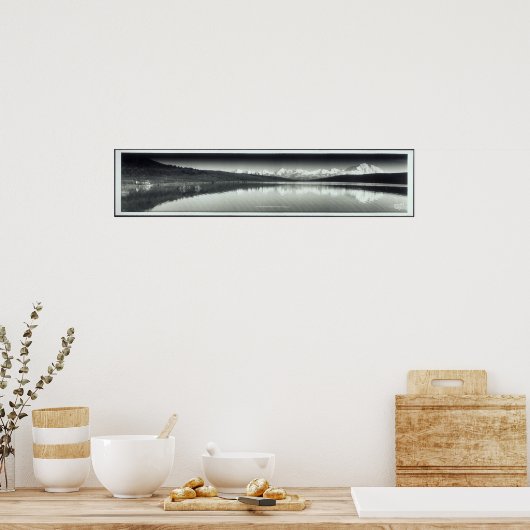 McKinley Park & Alaska Range Yard Long Foto Poster (Küche)