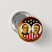 McKinley-Roosevelt jugate Button (Vorne & Hinten)