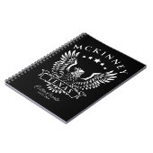 McKinney Collin Landkreis Texas Vintag Eagle Notizblock (Linke Seite)
