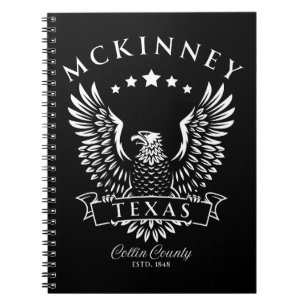 McKinney Collin Landkreis Texas Vintag Eagle Notizblock